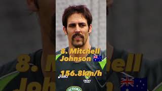 Top 10 fastest bowlers in cricket history #shorts #top10 #youtubeshorts