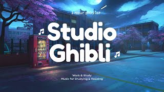 🌿【Relaxing Ghibli】1 hours Ghibli Medley Piano Ghibli music brings positive energy  ☂ ＲＡＩＮＩＮＧ ☂