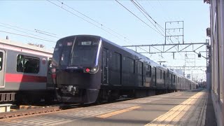 上りで通過待避が見られる平日朝の東急東横線祐天寺駅2023年版（字幕入り）