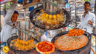 Bihari Man Selling Automatic Machine Wale Cheapest Manchurian Rs 10/- Only l Muzaffarpur Street Food