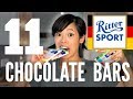 11 Ritter Sport CHOCOLATE BARS | Emmy Eats GERMANY Taste Test