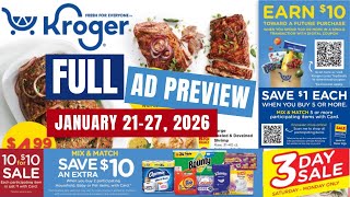 *FULL AD* Kroger Ad Preview for 1/21-1/27 | MEGA SALE, NEW Weekly Digitals, NEW 3 Day Sale, & MORE
