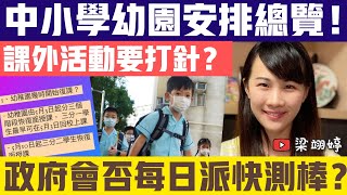 中小學幼稚園復課安排總覽！政府會否每日派快測棒？課外活動要打針？上學兩年網課一年，慘🤢｜梁翊婷 Edith