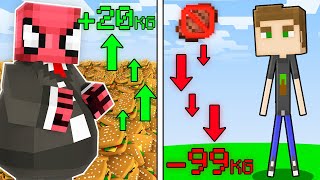 EN HIZLI KİLO ALAN VS KİLO VEREN KAZANIR - Minecraft