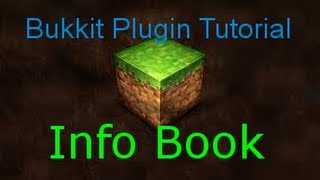 Info Book Plugin Tutorial For Bukkit