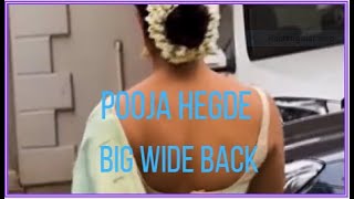 Pooja Hegde Big Wide Back #poojahegde #backlessblouse #backlesssaree
