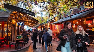 Istanbul 4K Walking Tour | Karaköy Cafes \u0026 Restaurants