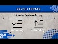 How to Sort an Array (Delphi)