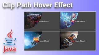 Java Swing Clip Path Hover Effect using Graphics2D