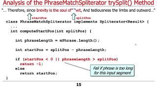 SearchWithParallelSpliterator Example: trySplit()
