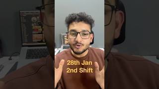 28th January: 2nd Shift🔥| Jee Mains 2025 | Hardest Paper😱 #shorts #jeemains2025 #iitmotivation #jee