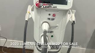 2023 Lumenis Stellar M22 with 3 Handpieces – IPL, Resurfx, \u0026 Q-switched Nd Yag Laser For Sale