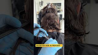 Inverted Bob Haircut In Process Complete Tutorial Linked Below