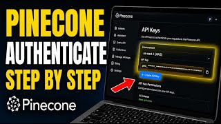 How to authenticate with Pinecone for managing AI vector indexes - Step By Step
