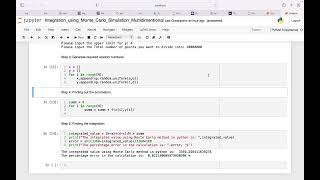 Monte Carlo Integration in Python - part 2; two dimension
