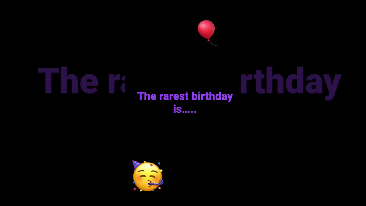 The Rarest B Day Is……./- #TheUltimasYT - YouTube