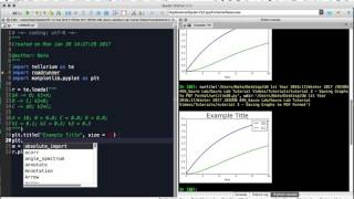 Basic graph manipulations using matplotlib