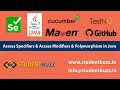 Access Specifiers & Access Modifiers & Polymorphism in Java with Examples | StudentBuzz