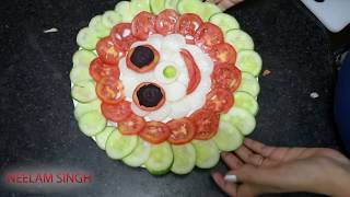 Salad Decoration Ideas for  school students 🍅 / Lovely salad  decoration 19/neelamkirecipes