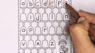 abc missing letters writing practice for kids learning