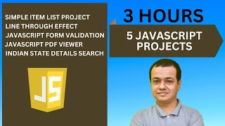 5 JavaScript Projects Under 3 hours