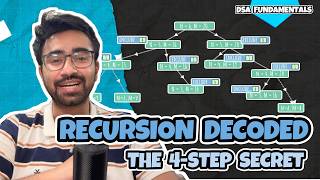 Recursion in 10 Minutes: The 4 Step Secret That Works | DSA Fundamentals