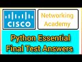 Cisco python Essential final test answers 💯% right #cisco #python #programming