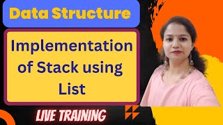 Implementation of Stack using List in Python| Stack Operations using List | Data Structures Class 12