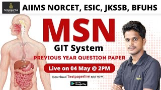 GIT System MCQ MSN & Staff Nurse Online Classes, Nursing | Testpaperlive