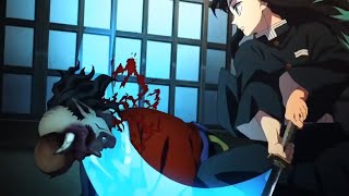 Demon slayer tokito/ tanjiro vs Hantengu [4k clip season 3 episode 3]