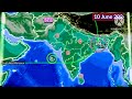 30 Days Weather System Map Arabian sea Bay Of Bengal Cyclone Storm South-West Monsoon.