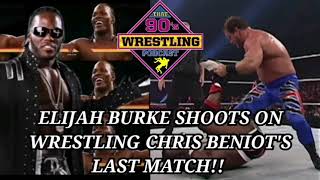 "Da Pope" Elijah Burke shoots on wrestling Chris Benoit's last ever match!!!