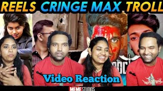 Instagram Cringe Reels Troll Video Reaction🤪🤣😂😬 | Meme Studio's  | Tamil Couple Reaction