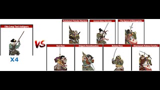 Total War: SHOGUN 2 Epic Battle: Oda Long Yari Ashigaru vs 7 Heroes