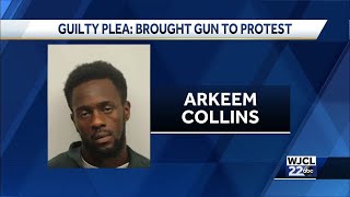 Man pleads for bringing gun to Savannah protest