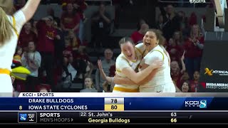 Audi Crooks' winning shot leads No. 8 Iowa State to 80-78 win over Drake