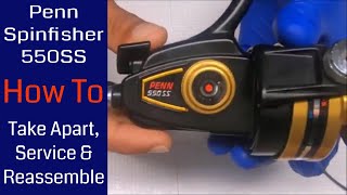 Penn Spinfisher 550SS Fishing Reel - How to take apart, service and reassemble