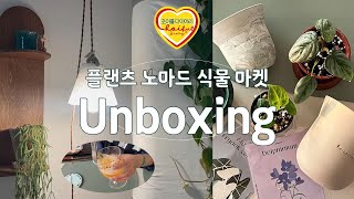 플랜츠 노마드 식물 마켓에서 데려온 식물과 가드닝 용품, 맥주 한 잔 하면서 편하게 언박싱 해보아요~~♡