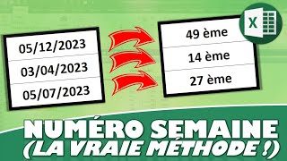 Comment obtenir efficacement le numéro de semaine d’une date donnée sur Excel ?