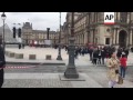 Louvre courtyard evacuated after alert