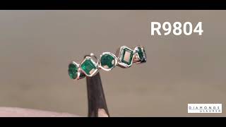 Afghan Emerald Band in Platinum R9804