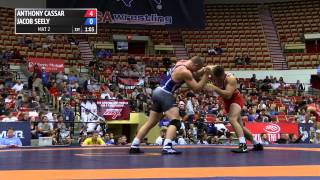 96kg Finals (1 of 2), Jacob Seely, Northern Colorado WC vs Anthony Cassar, Nittany Lion WC