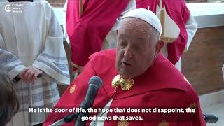 Pope opens Holy Door at prison