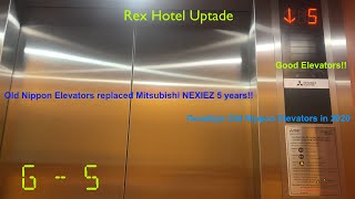 Old Nippon Elevators (Replaced New Mitsubishi NEXIEZ Elevators), Rex Hotel Uptade, HCMC, VN