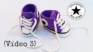 Patucos bebé All Star a crochet (Parte III)