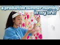 MY PRODUCTIVE SUMMER MORNING ROUTINE!