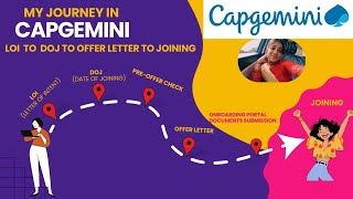 My Journey To Capgemini (Timeline) Offer letter to Joining...