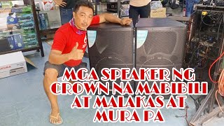 MGA SPEAKER NG CROWN NA MABIBILI AT MALAKAS AT MURA PA