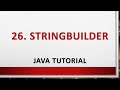 26. StringBuilder | Java Tutorial