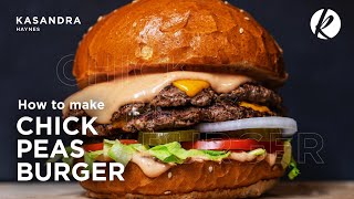😋🍔CHICKPEAS BURGER IN UNDER ⏰7 MINUTES- DR SEBI APPROVED RECIPE